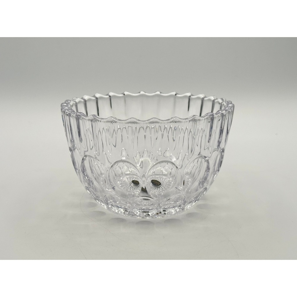 Crystal Clear Studios Marielle Bowl Vintage Lead Crystal Japan Scalloped 6 inch